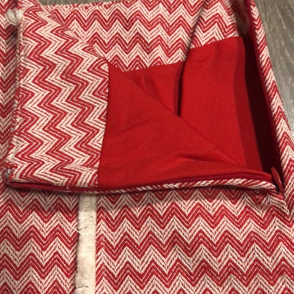 Moon River Chevron Fringe Red White Vintage Style Shorts Small NWOT - Picture 4 of 6
